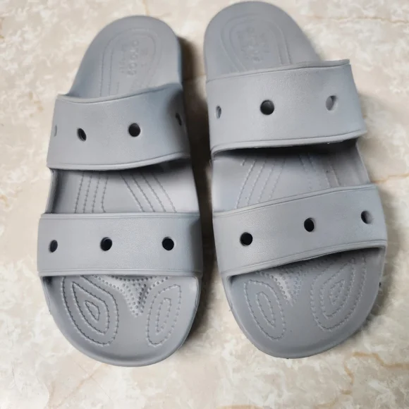 CROCS | Shoes | Crocs Mens Sandals Double Strap Gray Size 2  display picture 3